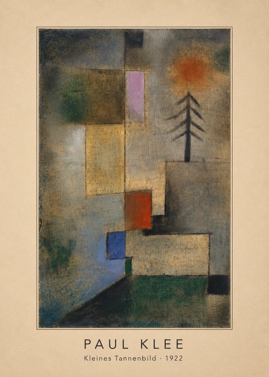 Paul Klee Kleines Tannenbild No4 - Poster