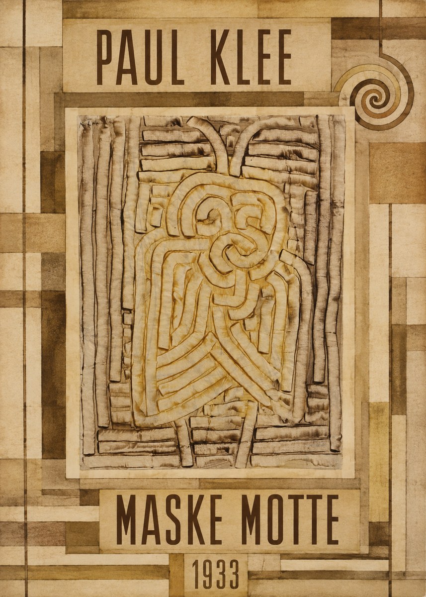 Paul Klee Maske Motte No6 - Poster