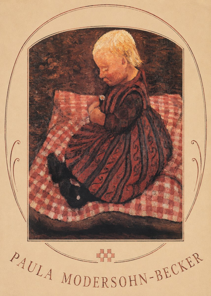 Paula Modersohn-Becker Girl with Flower No3 - Poster