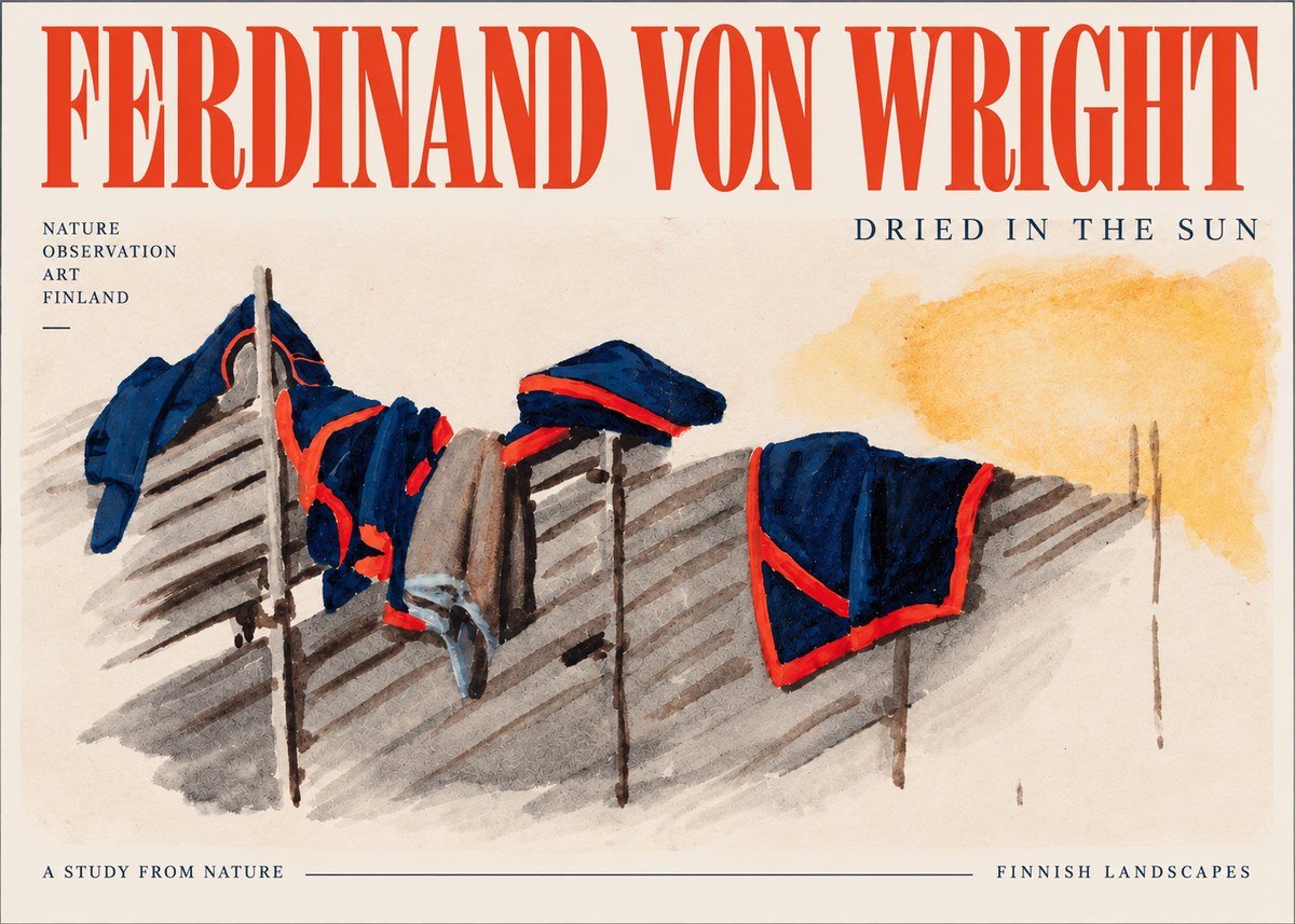 Ferdinand von Wright Study of Military Clothing No4 - Poster