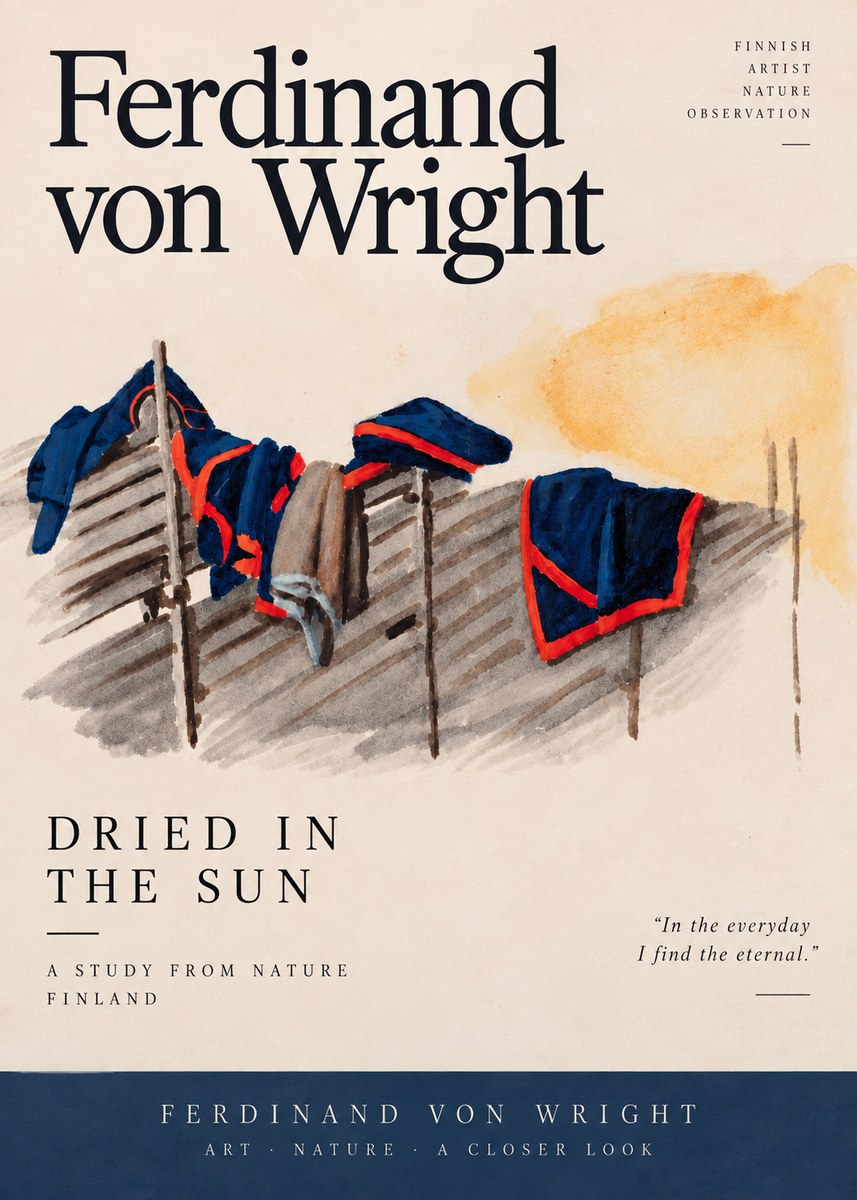 Ferdinand von Wright Study of Military Clothing No6 - Poster