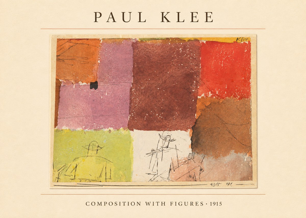 Paul Klee Composition with Figures II No4 - Poster