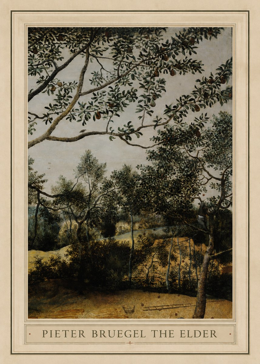 Pieter Bruegel Branch of a Pear Tree No1 - Poster