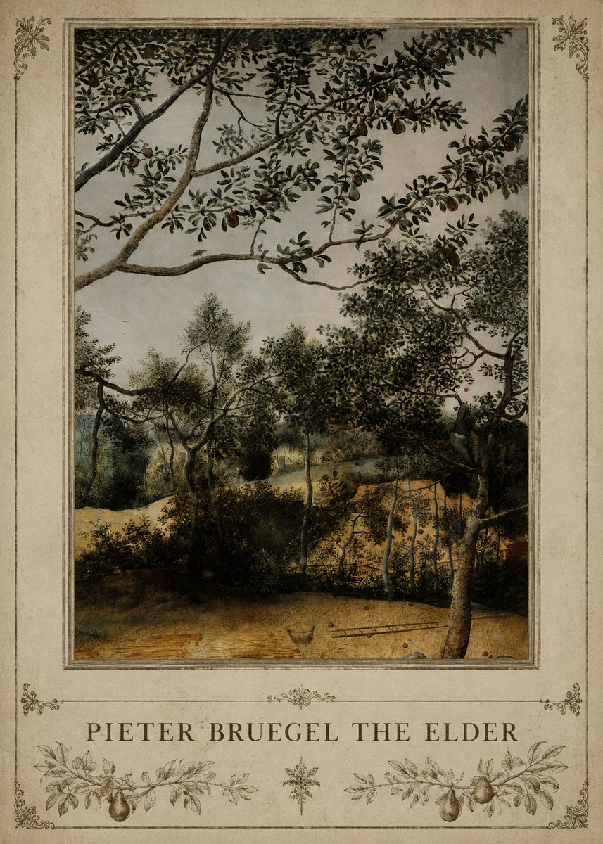 Pieter Bruegel Branch of a Pear Tree No3 - Poster