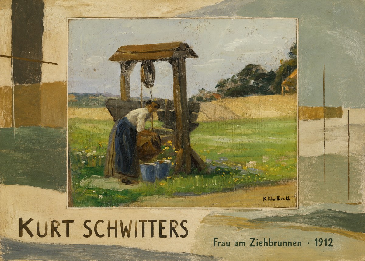 Kurt Schwitters Frau Am Ziehbrunnen No3 - Poster