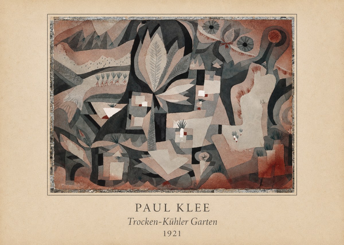 Paul Klee Trocken-kühler Garten No4 - Poster