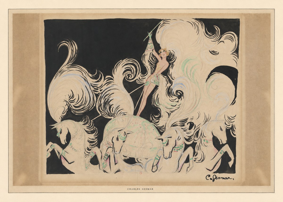 Charles Gesmar Art Deco Fantasy No6 - Poster