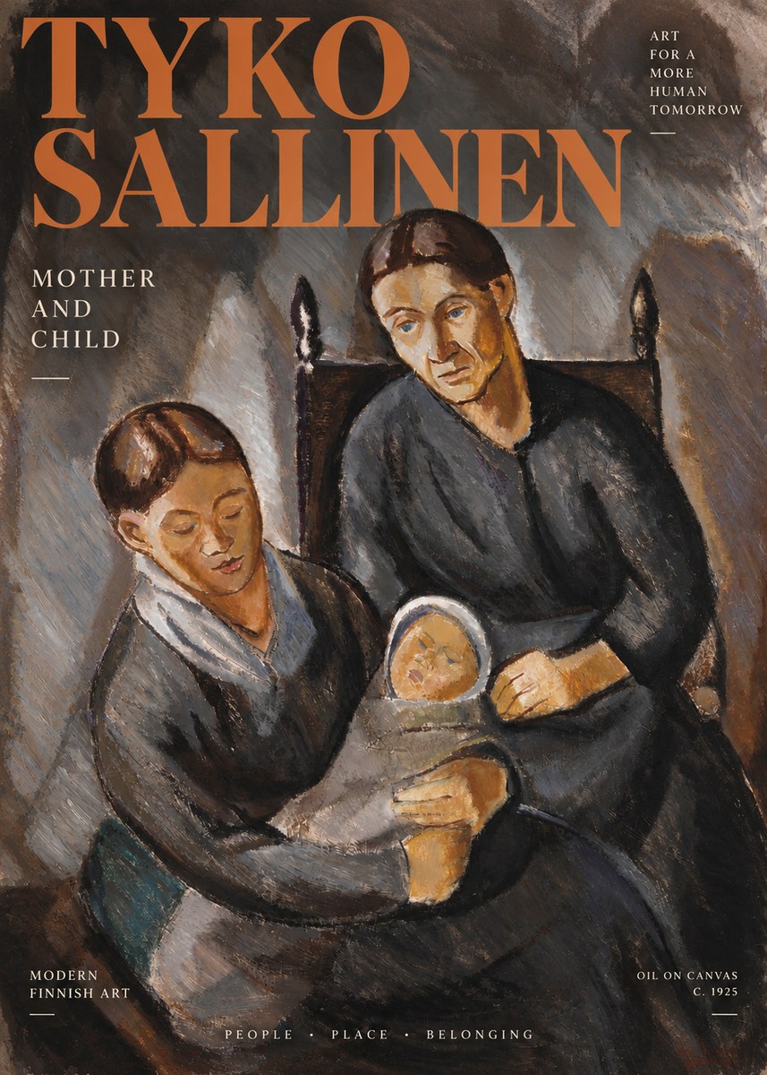 Tyko Sallinen Mother and Child No3 - Poster