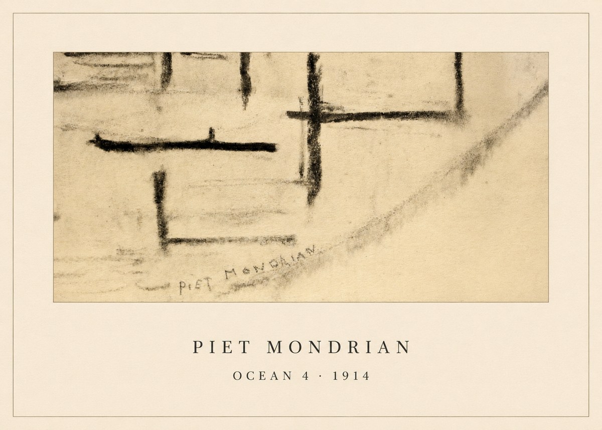 Piet Mondrian Ocean 4 No5 - Poster