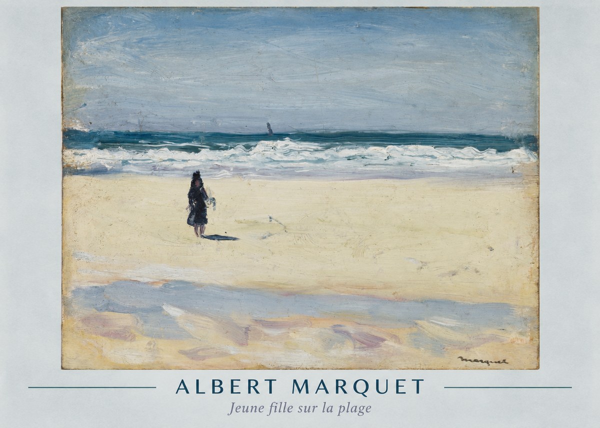 Albert Marquet Jeune Fille Sur La Plage No1 - Poster