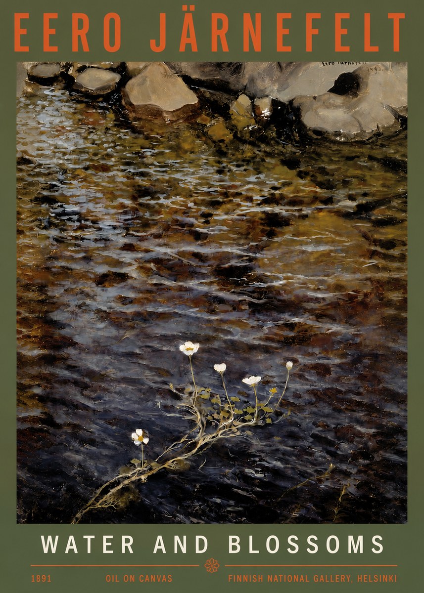 Eero Järnefelt Water and Blossoms No3 - Poster