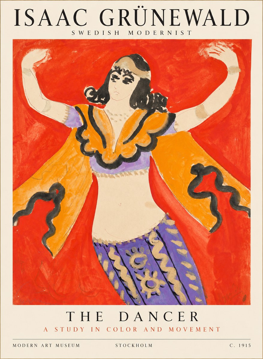 Isaac Grünewald The Dancer I No1 - Poster
