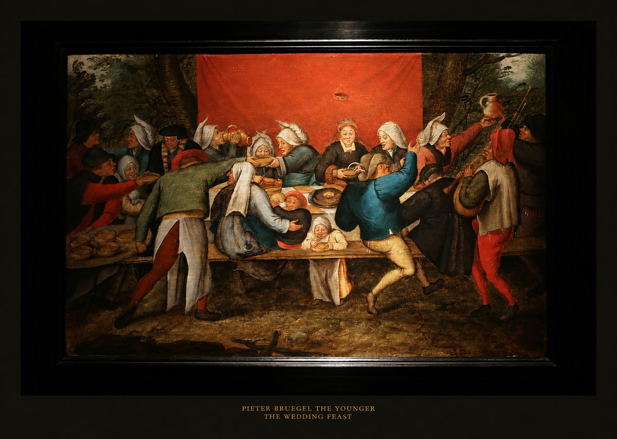 Pieter Bruegel The Wedding Feast No5 - Poster