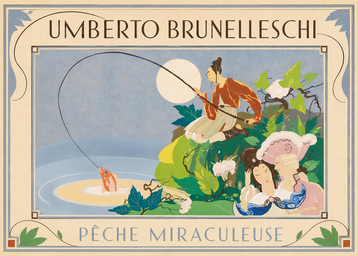 Umberto Brunelleschi Pêche Miraculeuse No1 - Poster