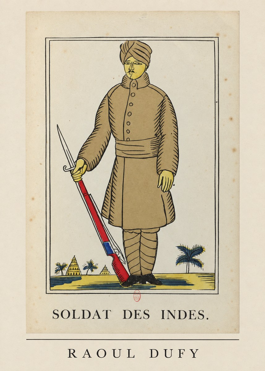 Raoul Dufy Soldat Des Indes. No6 - Poster