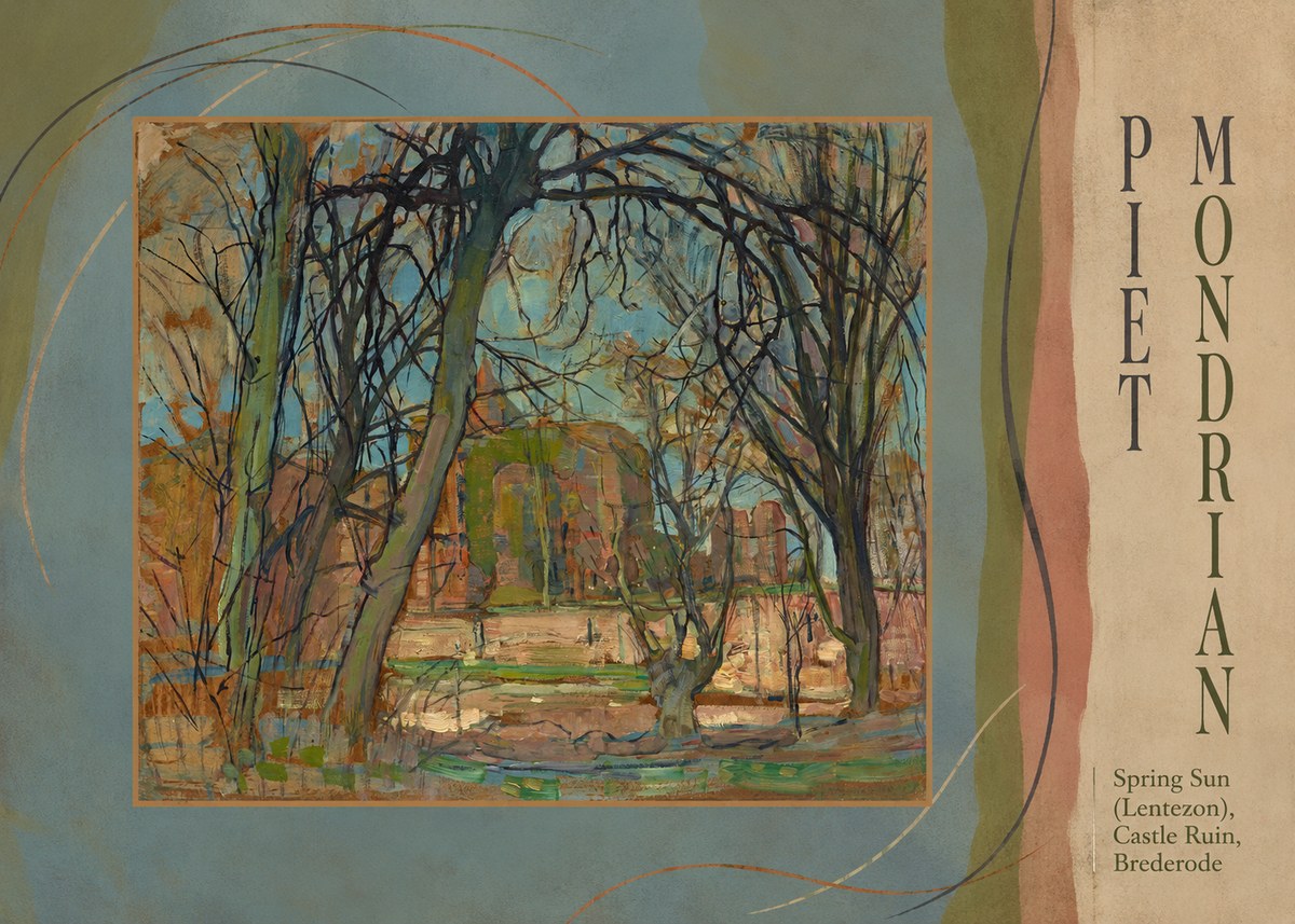 Piet Mondrian Spring Sun (Lentezon), Castle Ruin, Brederode No3 - Poster