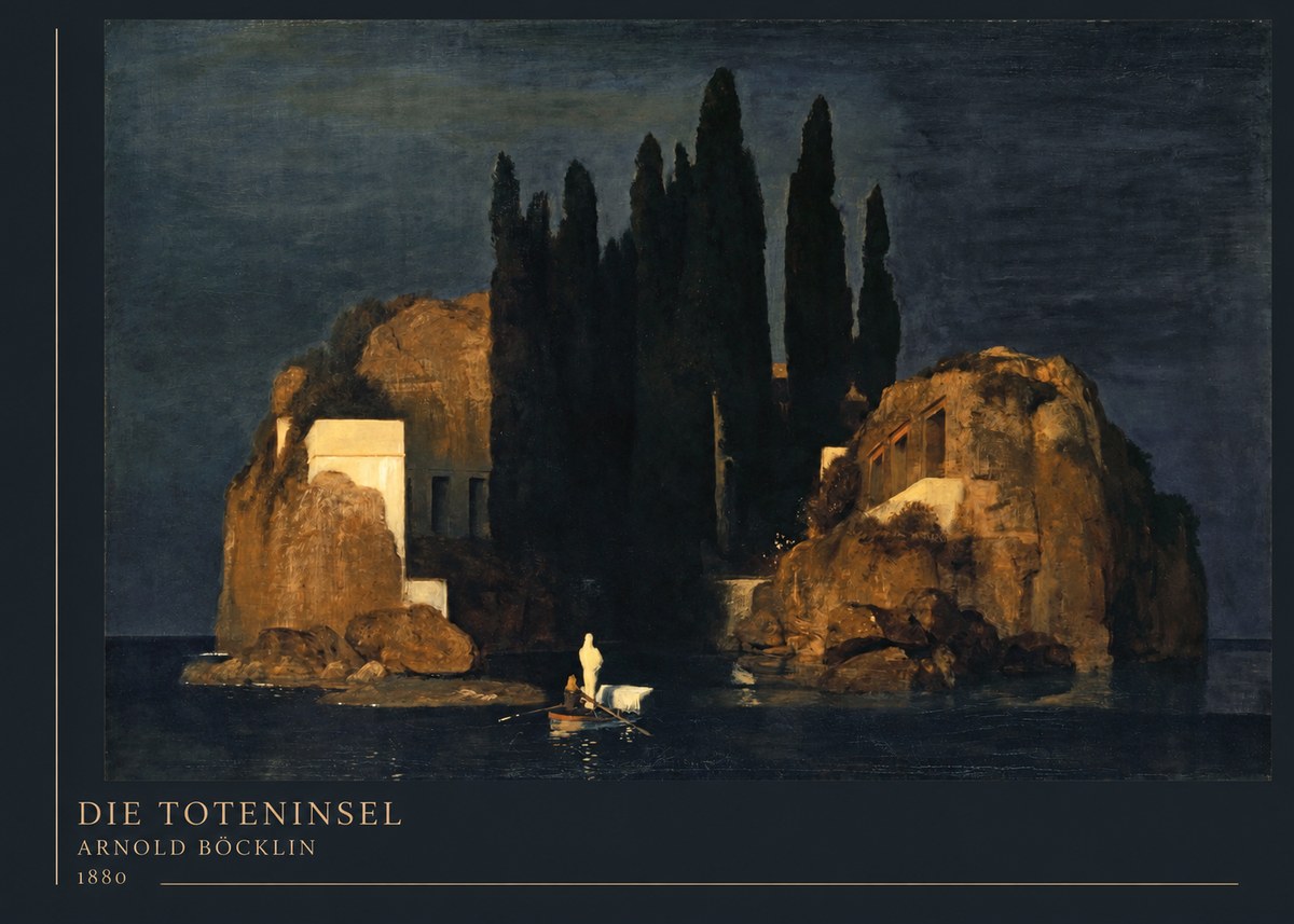 Arnold Böcklin Die Toteninsel VI No4 - Poster