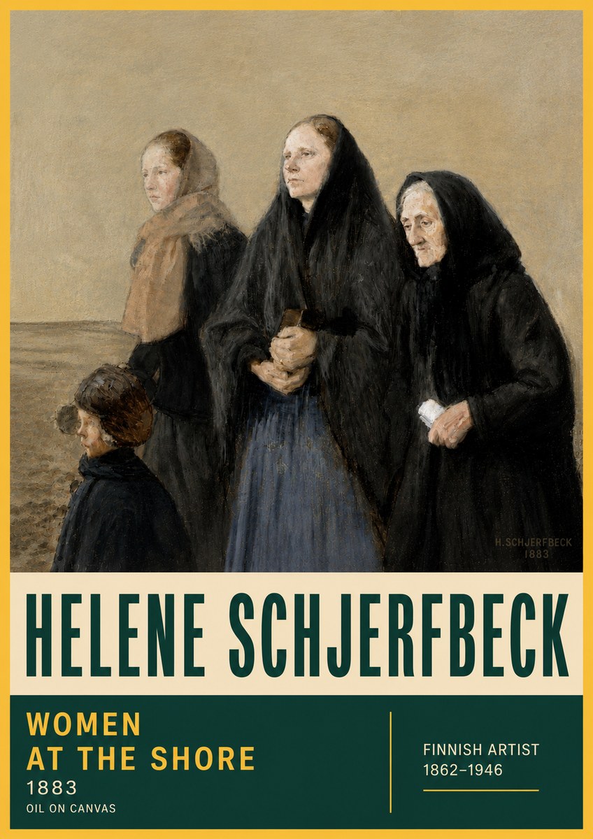 Helene Schjerfbeck Women at the Shore No6 - Poster