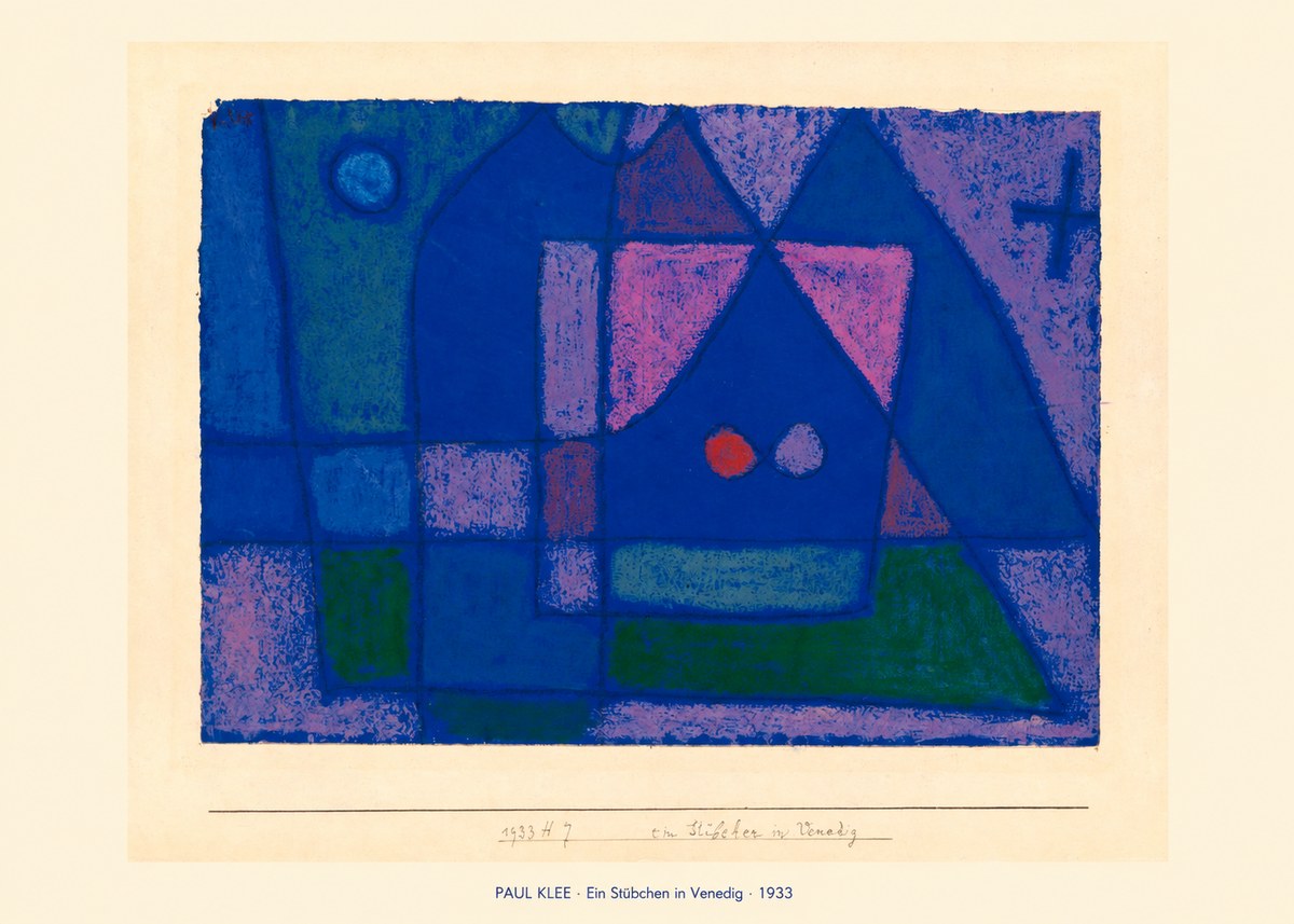 Paul Klee Ein Stübchen in Venedig No6 - Poster