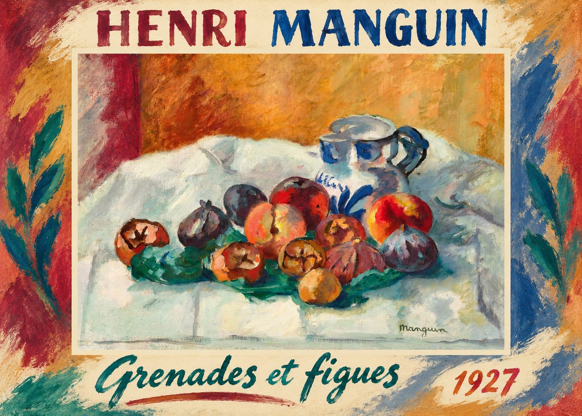 Henri Manguin Grenades Et Figues No1 - Poster