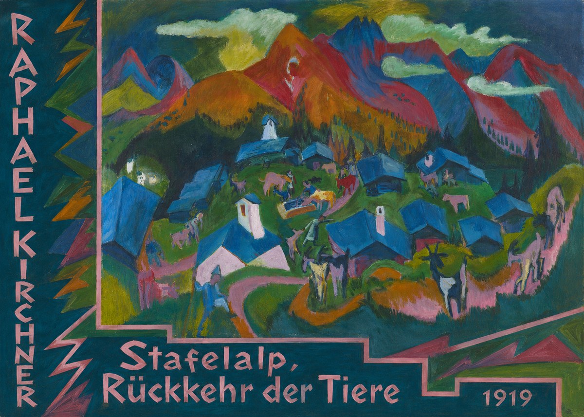 Raphael Kirchner Stafelalp, Rückkehr Der Tiere No4 - Poster