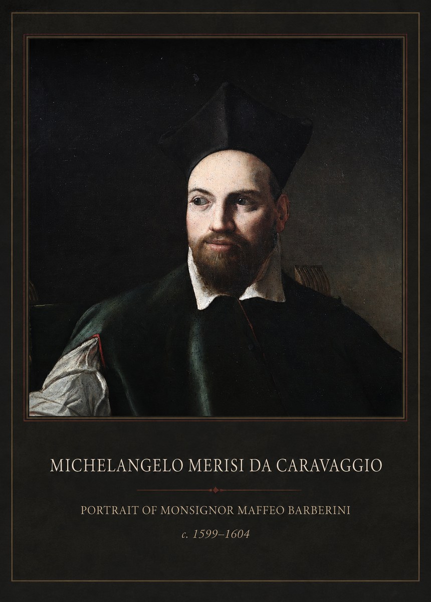 Michelangelo Merisi da Caravaggio Portrait of Monsignor Maffeo Barberini No1 - Poster