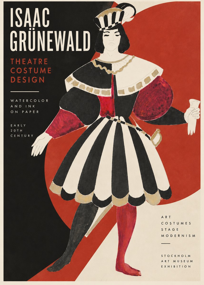 Isaac Grünewald Costume Design XI No2 - Poster