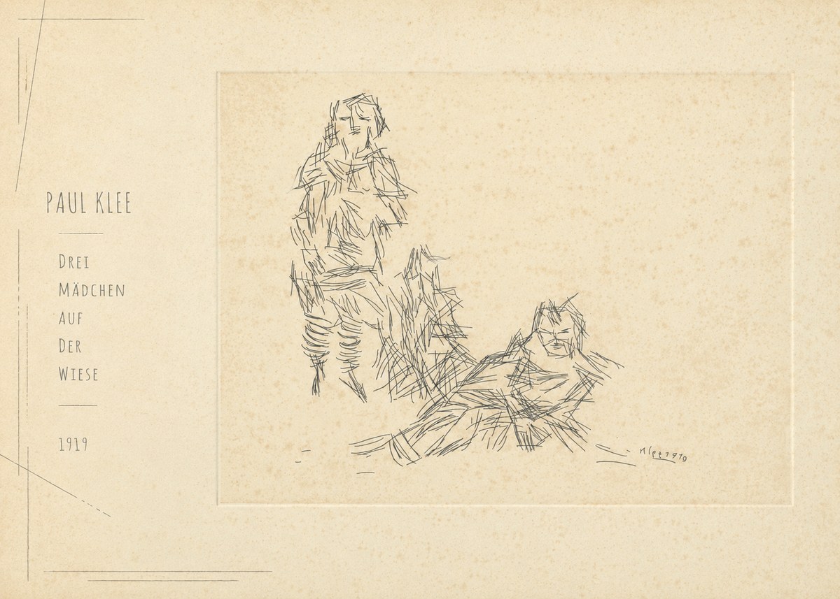 Paul Klee Drei Mädchen Auf D. Wiese No5 - Poster