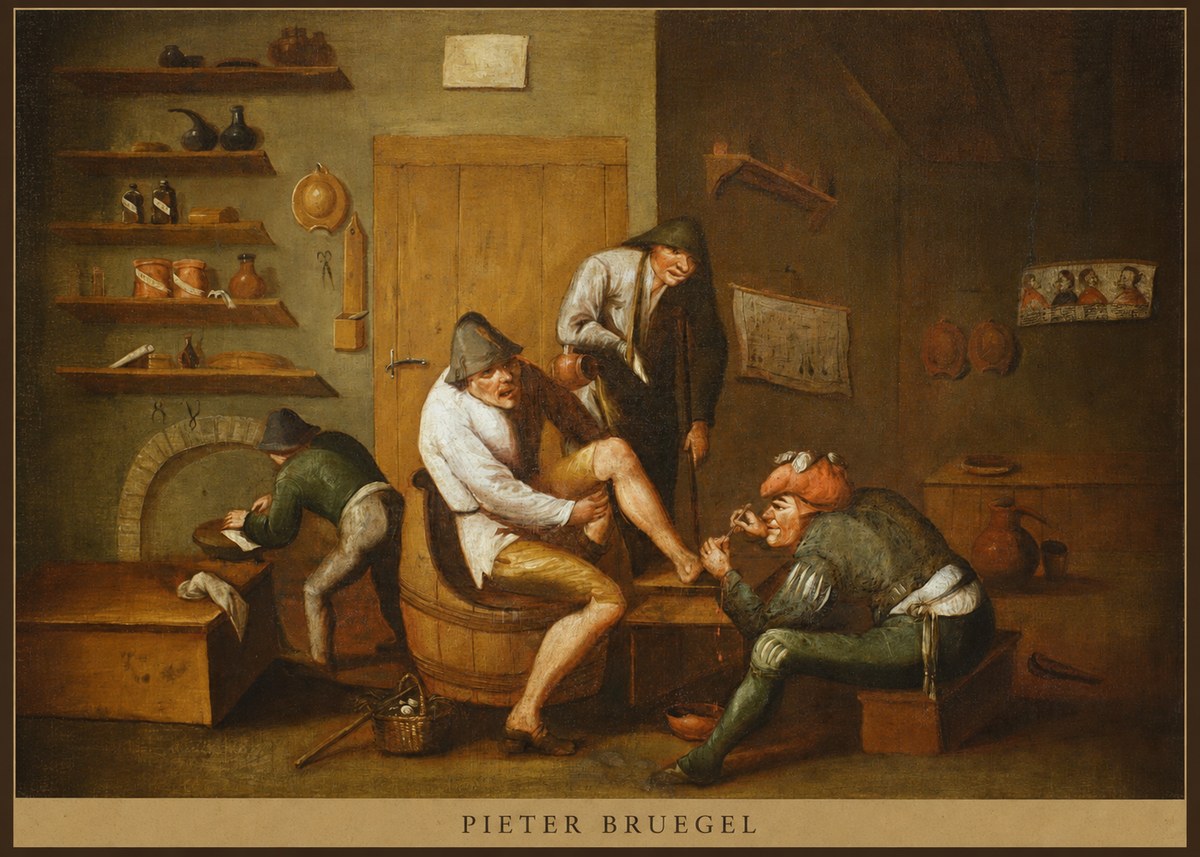 Pieter Bruegel The Foot Operation No5 - Poster