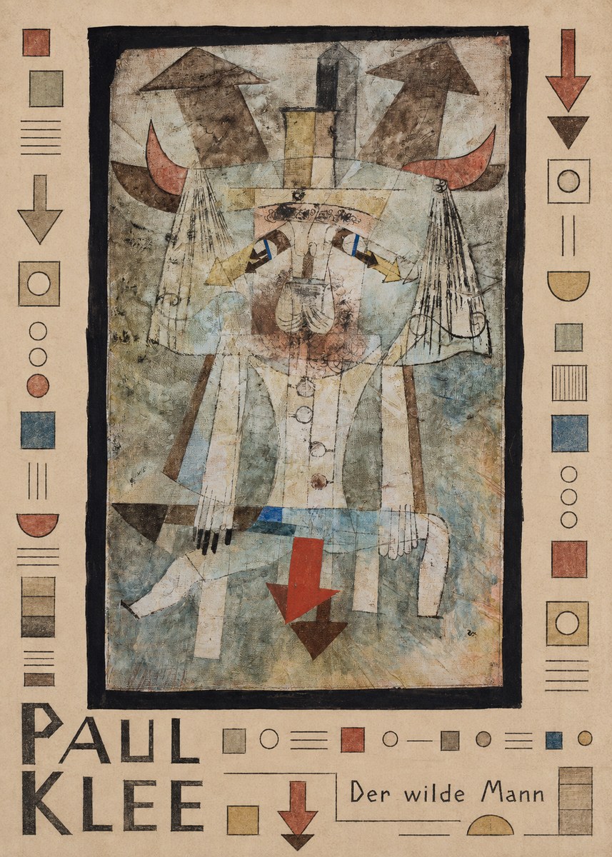 Paul Klee Der Wilde Mann No4 - Poster