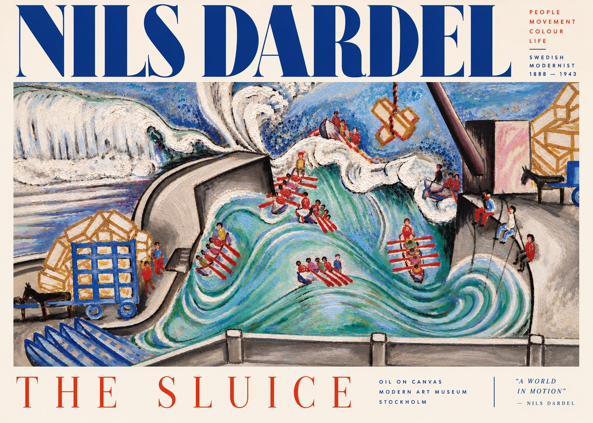 Nils Dardel The Sluice No5 - Poster