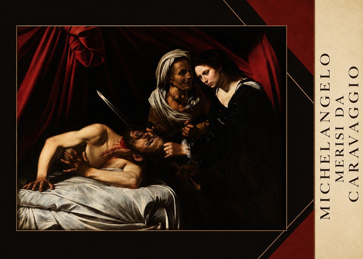 Michelangelo Merisi da Caravaggio Judith Beheading Holofernes III No3 - Poster