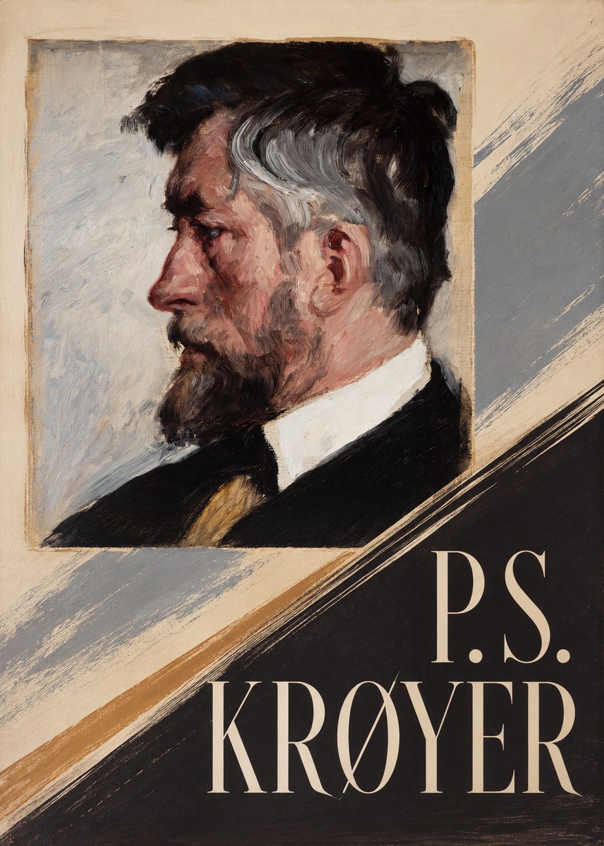P.S. Krøyer Self-portrait IV No6 - Poster