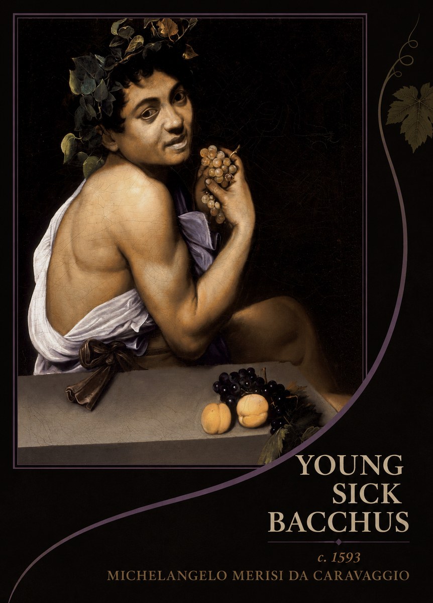 Michelangelo Merisi da Caravaggio Young Sick Bacchus No4 - Poster