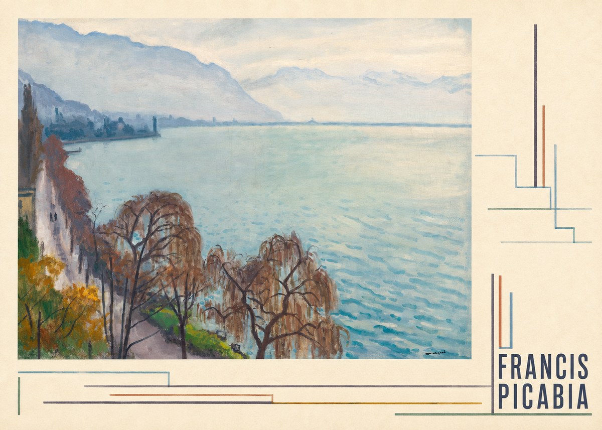 Francis Picabia Lac Léman No4 - Poster