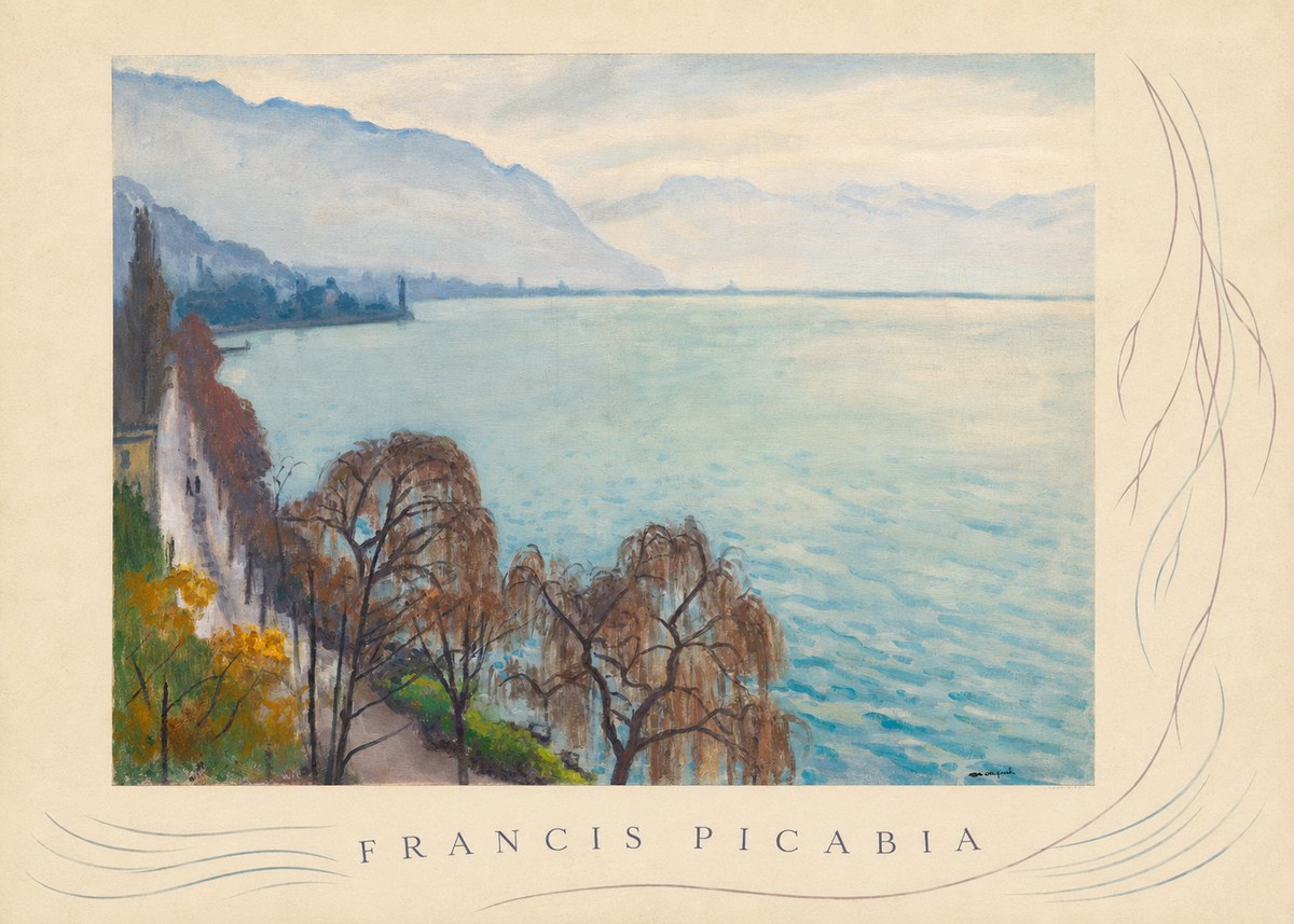 Francis Picabia Lac Léman No5 - Poster