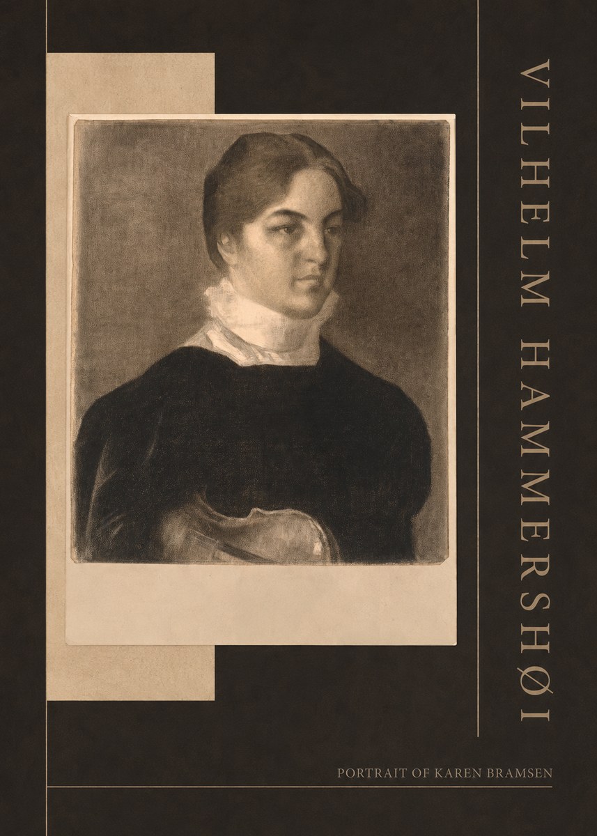 Vilhelm Hammershøi Portrait of Karen Bramsen No2 - Poster