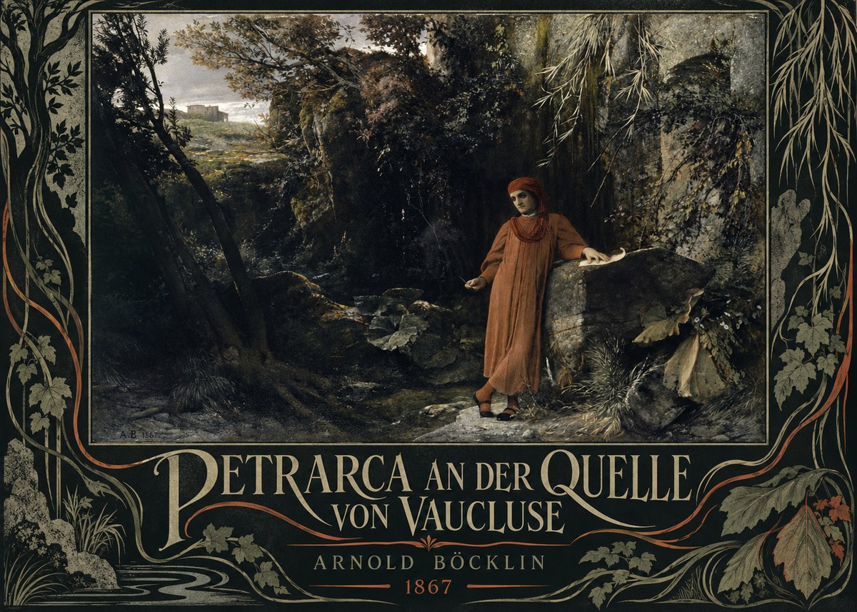 Arnold Böcklin Petrarca an Der Quelle Von Vaucluse No5 - Poster