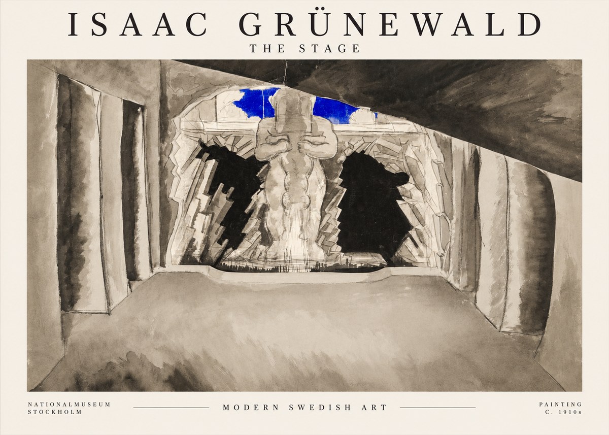 Isaac Grünewald The Stage No1 - Poster