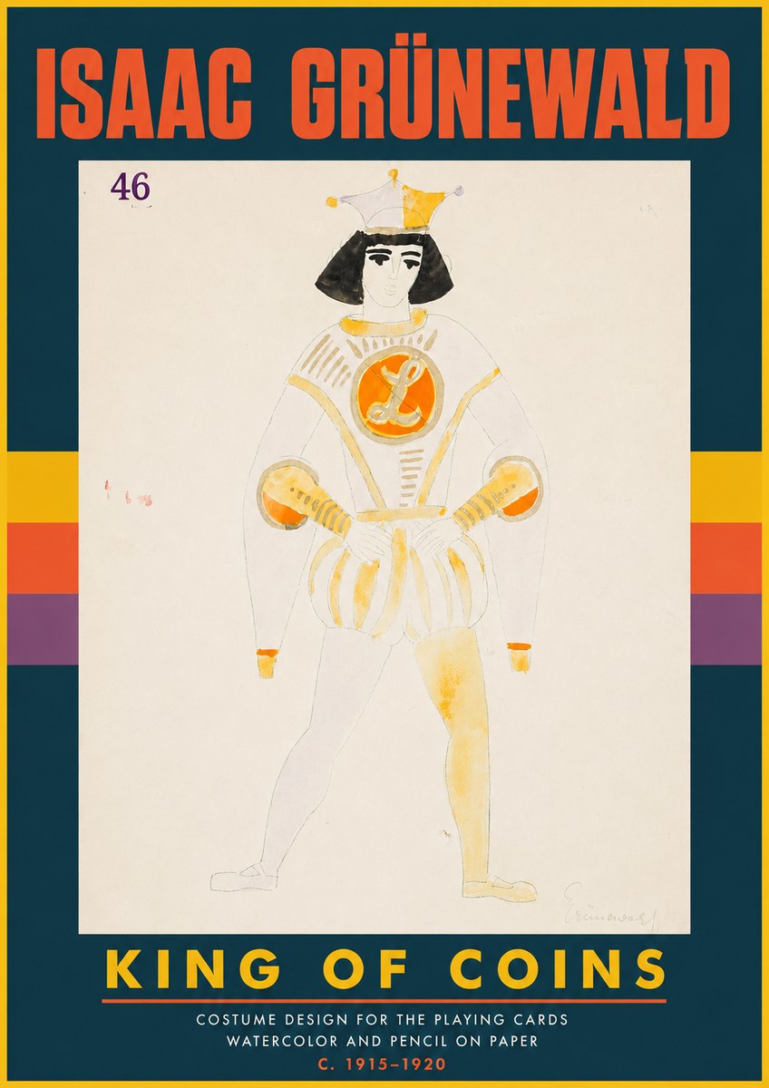 Isaac Grünewald King of Coins No4 - Poster