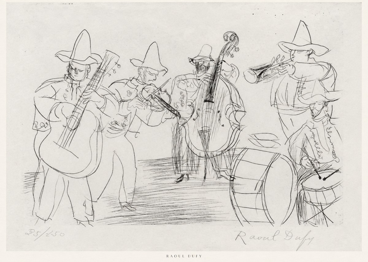 Raoul Dufy Musicians No6 - Poster