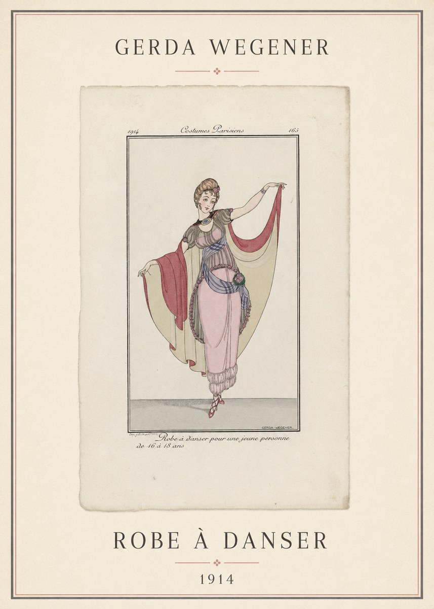 Gerda Wegener Robe À Danser No4 - Poster