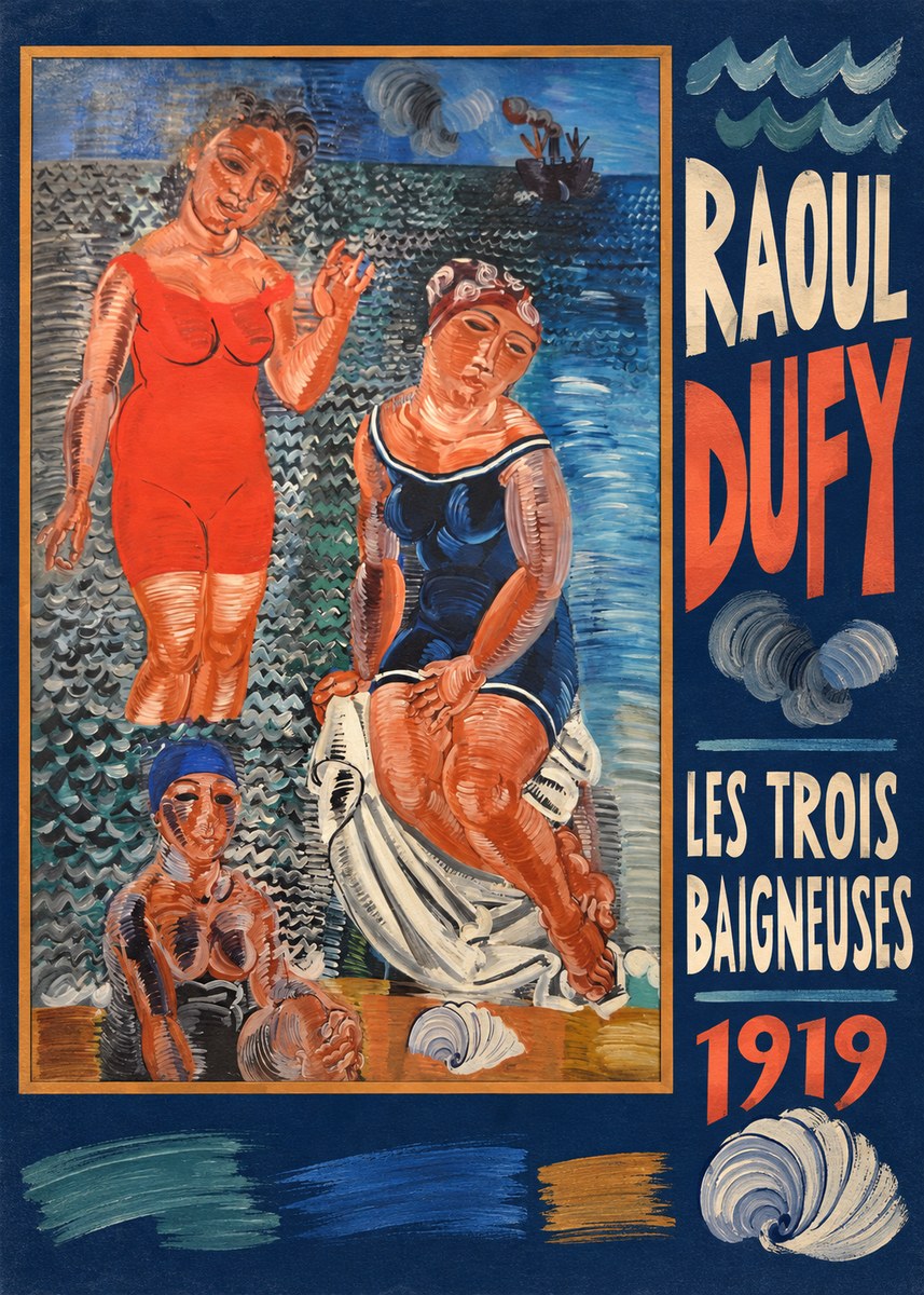 Raoul Dufy Les Trois Baigneuses No5 - Poster
