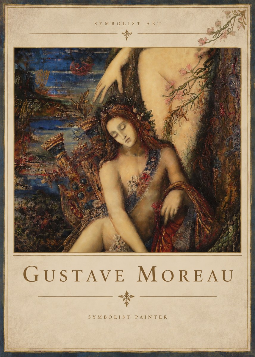 Gustave Moreau Symbolist Painting No4 - Poster