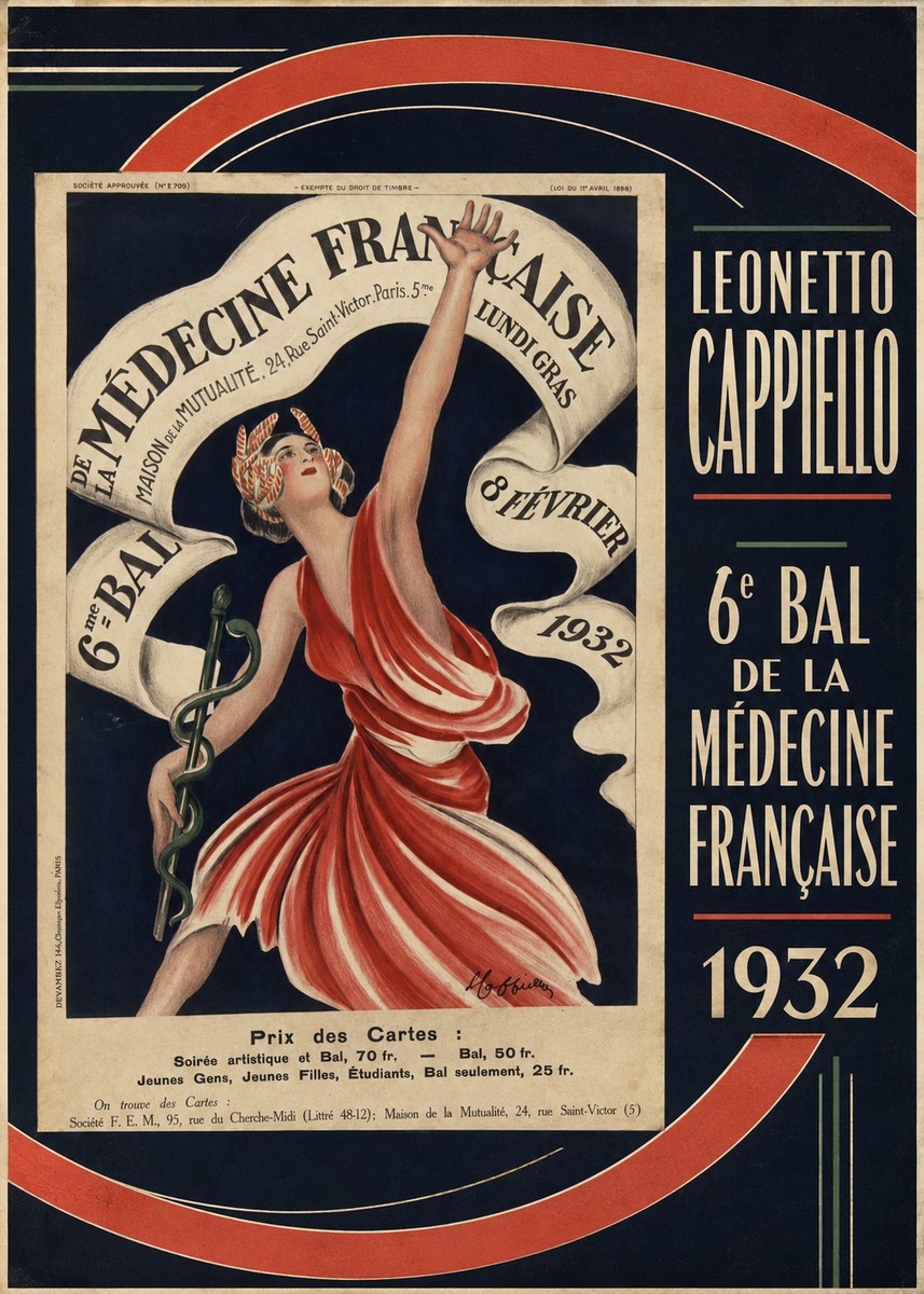 Leonetto Cappiello 6E Bal De La Médecine Française - 1932 No4 - Poster