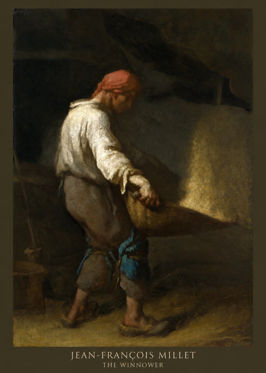 Jean-François Millet The Winnower No6 - Poster