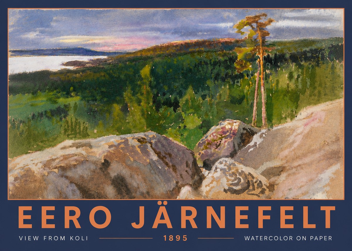 Eero Järnefelt View from Koli No5 - Poster