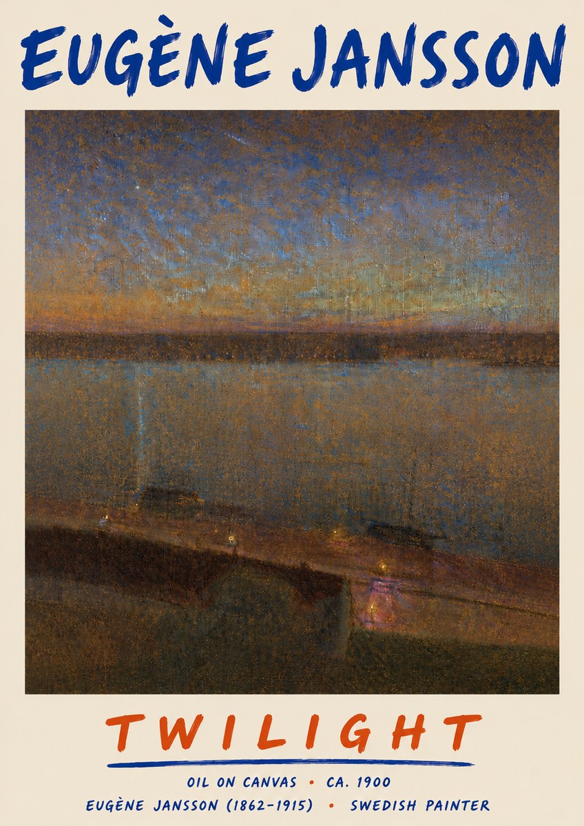 Eugène Jansson Twilight No6 - Poster