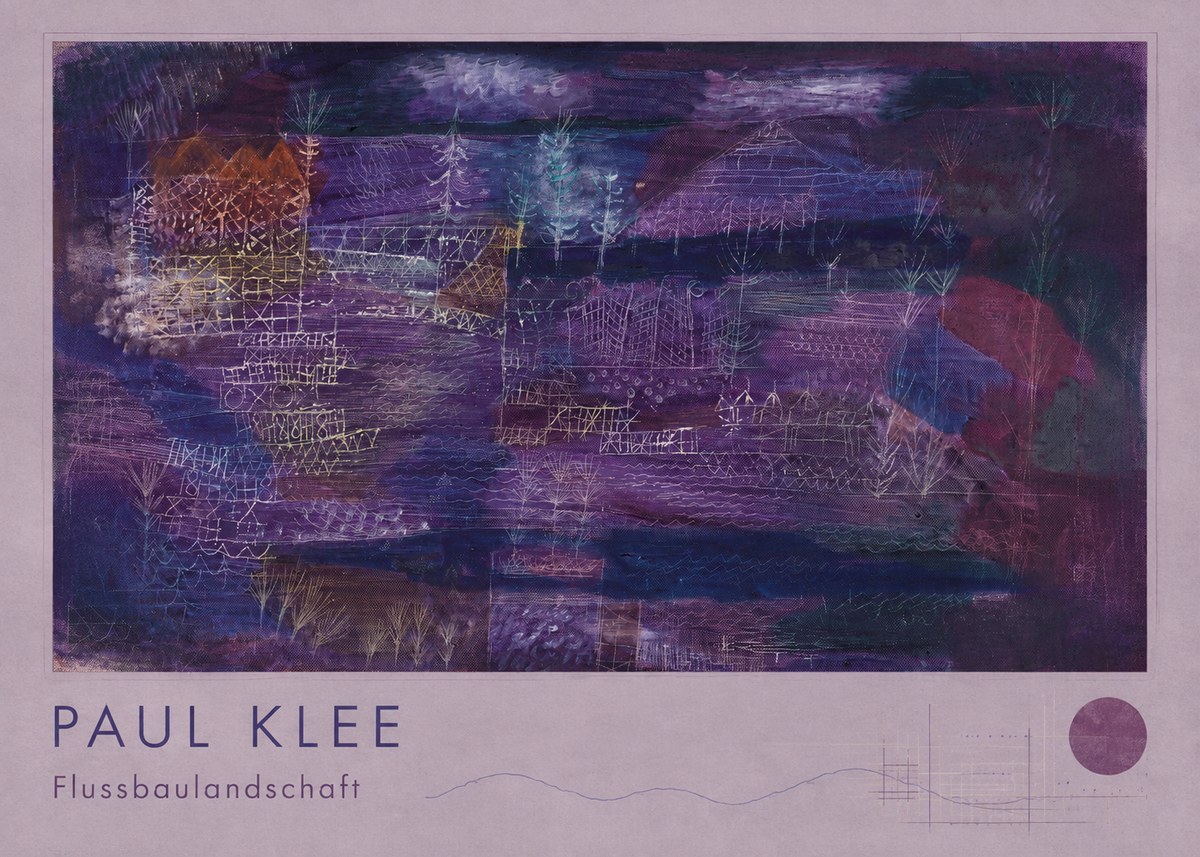 Paul Klee Flussbaulandschaft No2 - Poster