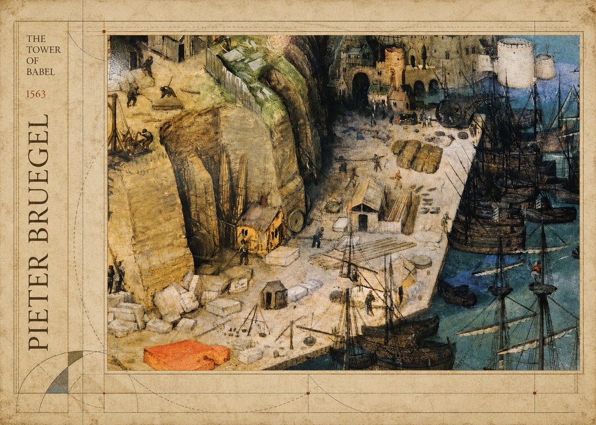 Pieter Bruegel The Tower of Babel XVIII No2 - Poster